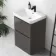 Corsica Tungsten Grey Basin Drawer Vanity 600mm