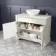 Lucia Chalk White Vanity with Marble Top & Round Counter Top Basin 1030mm
