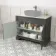 Lucia Graphite Grey Cabinet with Marble Top 1030mm - Excludes Counter Top Basin