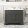 Lucia Graphite Grey Basin Vanity 1030mm - Brushed Brass Accents