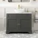 Lucia Graphite Grey Vanity with Marble Top & Oval Counter Top Basin 1030mm - Brushed Brass Accents