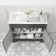 Lucia Graphite Grey Basin Vanity 1030mm - Brass Knurled Handles