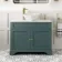 Lucia Midnight Green Vanity with Marble Top & Round Counter Top Basin 1030mm - Brushed Brass Accents
