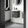 Corsica Tungsten Grey Wall Hung Slimline Basin Vanity 400mm
