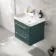 Omaha Mystic Green Wall Hung Basin Drawer Vanity 600mm