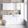Harper Gloss White Wall Hung Cabinet 600x300mm