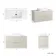 Crete Fluted Linen White Wall Hung Drawer Vanity with Marble Top & Marin Basin 1000mm