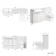 Sicily Fluted Coastal White Combination Vanity Basin and Miami Toilet 1500mm - Chrome Handles
