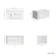 Sorrento Fluted Coastal White Wall Hung Drawer Vanity with Matt White Basin 800mm