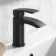 Severn Matt Black Basin & Shower Bath Mixer Tap Set