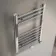 Barcelona Electric Chrome Straight Heated Towel Rail 650x400mm