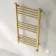 Barcelona Electric Brushed Brass Straight Heated Towel Rail 1000x500mm