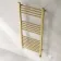 Barcelona Electric Brushed Brass Straight Heated Towel Rail 1200x500mm