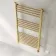 Barcelona Electric Brushed Brass Straight Heated Towel Rail 1200x600mm
