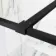 Munich Matt Black Grid 8mm Wet Room Shower Glass 900mm & 250mm Pivotal Return Panel