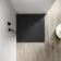 Tokyo Square Matt Black Slate Texture Stone Shower Tray 800x800mm