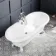 Grosvenor 1800mm Roll Top Bath - White Ball Feet