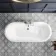 Grosvenor 1700mm Roll Top Bath - White Ball Feet