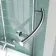P Shaped 1600 Shower Bath with Front Panel & 4mm Screen with Rail - Right Handed