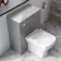 Harper Stone Grey Back To Wall Unit And Atlanta Toilet