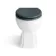 Hudson Traditional Back To Wall Toilet With Inky Blue Wooden Seat