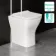 Atlanta Rimless Comfort Height Back To Wall Toilet With Premium Soft Close Slim Seat