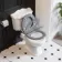 Lima Traditional Close Coupled Toilet With Dove Grey Wooden Seat