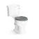Lima Traditional Close Coupled Toilet With Dove Grey Wooden Seat