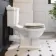 Lima Traditional Close Coupled Toilet With Chalk White Wooden Seat