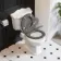 Lima Traditional Close Coupled Toilet With Graphite Grey Wooden Seat