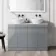 Trent Stone Grey Double Vanity with Marble Top & Oval Counter Top Basin 1200mm
