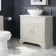 Lucia Chalk White Vanity with Marble Top & Oval Counter Top Basin 840mm