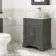 Lucia Graphite Grey Vanity with Marble Top & Oval Counter Top Basin 640mm