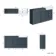 Monaco Inky Blue Basin Vanity and Back To Wall Unit 1500mm (Excludes Pan & Cistern)