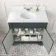 Lucia Inky Blue Vanity with Marble Top & Undermount Basin 830mm