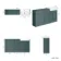 Monaco Midnight Green Basin Vanity and Back To Wall Unit 1500mm (Excludes Pan & Cistern)