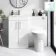 Mersey Gloss White Combination Vanity Basin and Austin Toilet 1000mm
