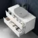 Corsica Gloss White Drawer Vanity with Marble Top 1000mm - Excludes Counter Top Basin