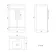 Avon Gloss White Basin Vanity 500mm and Toilet Set