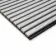 Trepanel Design® White Marble Effect on Black Felt Acoustic Wood Slat Panels