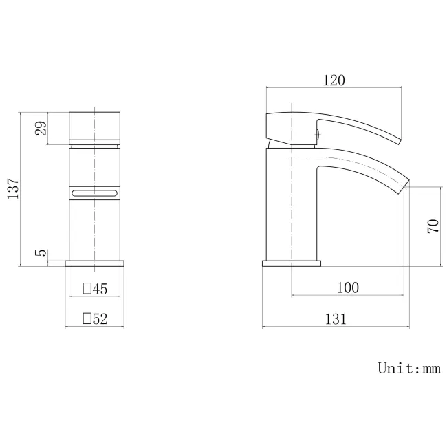 Welland Matt Black Basin Mixer Tap