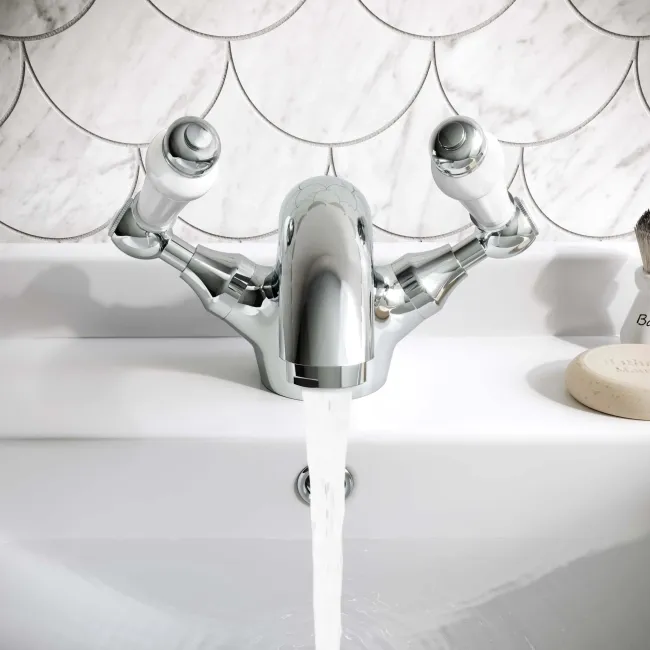 Beauly Traditional Chrome Basin Mixer Tap