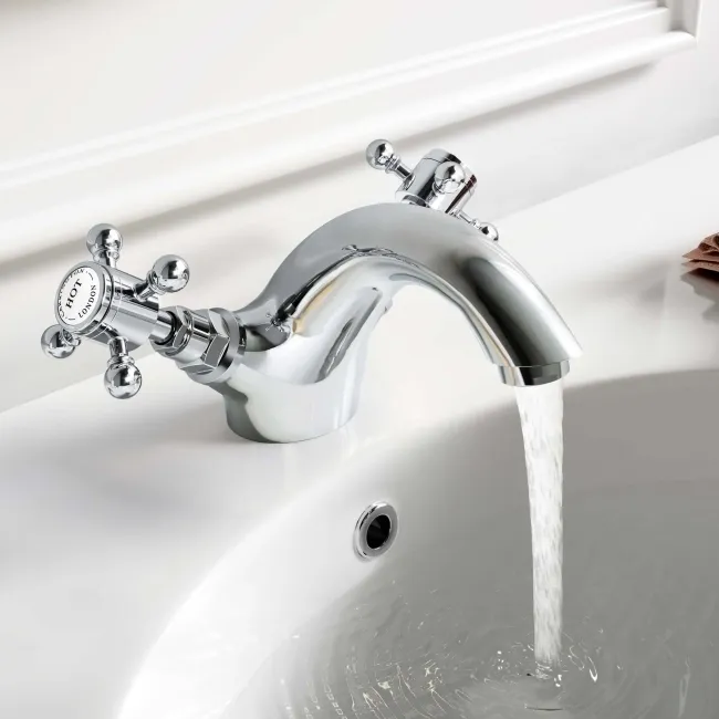 Tweed Traditional Chrome Basin Mixer Tap