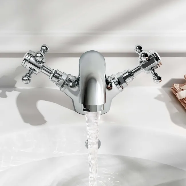Tweed Traditional Chrome Basin Mixer Tap