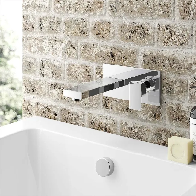 Lea Chrome Wall Mounted Bath Filler