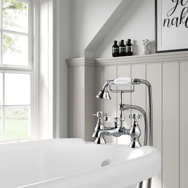 Thames Traditional Chrome Bath Shower Mixer Tap