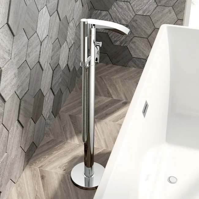 Severn Chrome Freestanding Bath Shower Mixer Tap