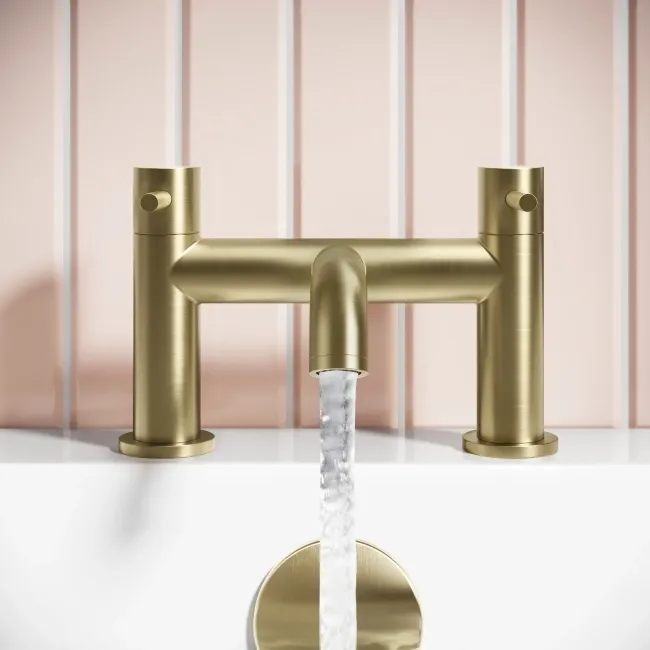 Selma Brushed Brass Bath Filler