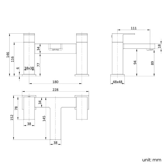 Tamar Matt Black Bath Filler