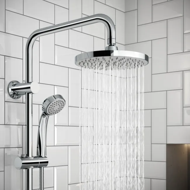 Lismore Essential Round Thermostatic Rigid Shower Set